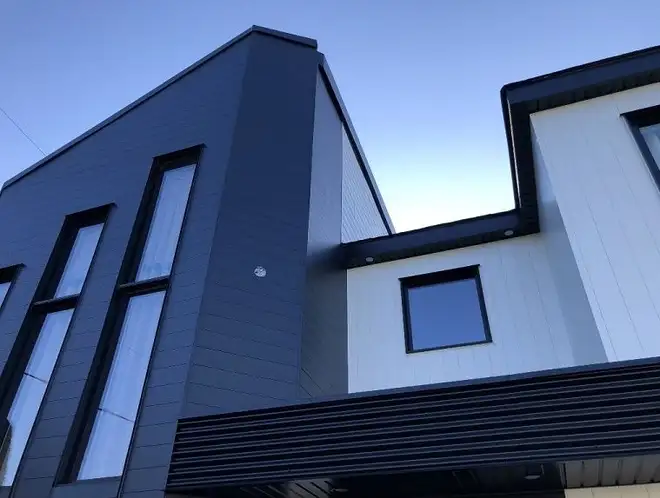 Close-up of siding installed by Principal Roofing